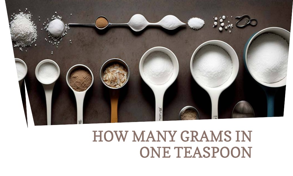 how many grams in one teaspoon